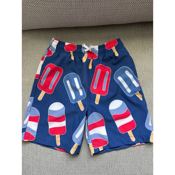 🔴Millie‎ & Maxx | Red White & Blue Popsicle swim trunks size 5 - Picture 1 of 6